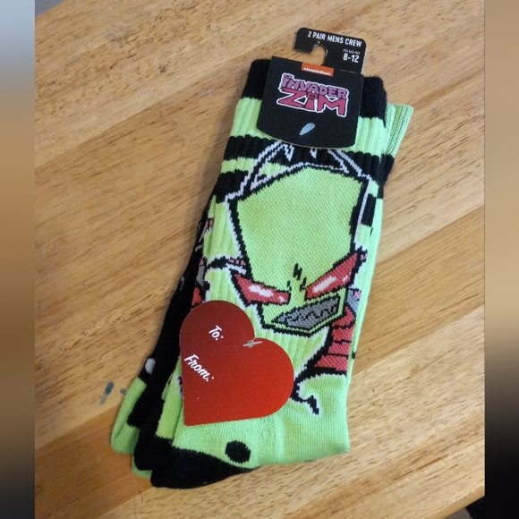 Nickelodeon Other - Invader Zim 2 pair  Mens Crew 8-12